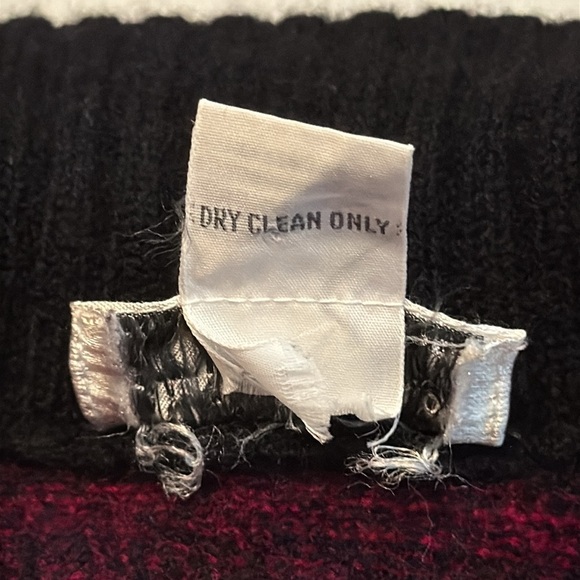 Christian Dior Separates Vintage Lambswool Cardigan Pink & Black Print Size S - Picture 8 of 11